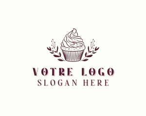 Cupcake Pastry Dessert Logo