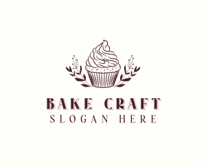 Cupcake Pastry Dessert logo design