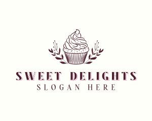 Cupcake Pastry Dessert logo design