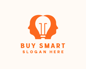 Light Bulb Head logo design