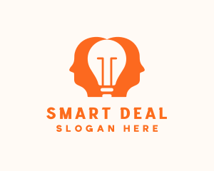 Light Bulb Head logo design