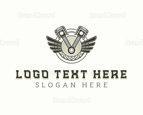 Engine Automotive Repair Logo