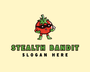 Bandit - Tomato Mask Hero logo design