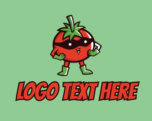 Tomato - Tomato Hero Mascot logo design