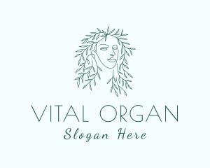 Organic Beauty Woman logo design