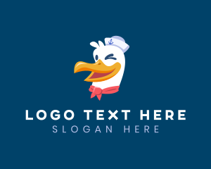 Seaman - Sailor Nautical Seagull logo design