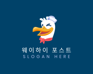 Sailor Nautical Seagull logo design