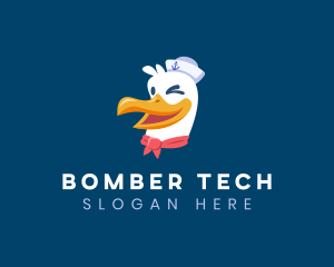 Sailor Nautical Seagull logo design