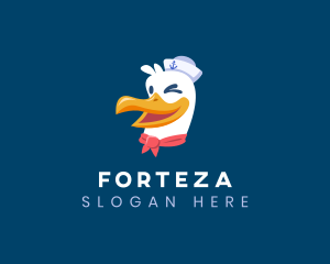 Sailor Nautical Seagull logo design