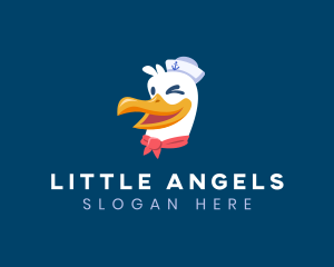 Sailor Nautical Seagull logo design