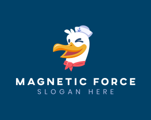 Sailor Nautical Seagull logo design