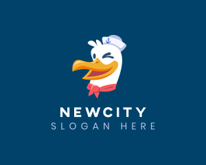 Sailor Nautical Seagull logo design