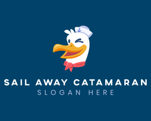 Sailor Nautical Seagull logo design