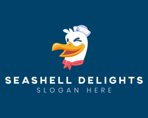 Sailor Nautical Seagull logo design