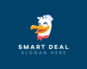 Sailor Nautical Seagull logo design