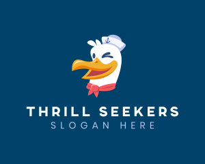 Sailor Nautical Seagull logo design