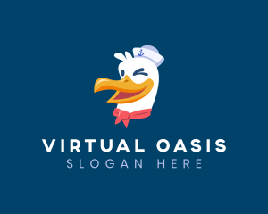 Sailor Nautical Seagull logo design