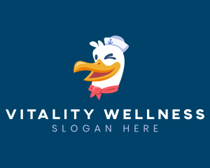 Sailor Nautical Seagull logo design