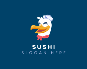 Sailor Nautical Seagull logo design