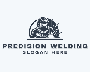 Metalworks Welder Welding logo design