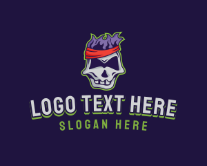 Athlete Skull Gaming Logo