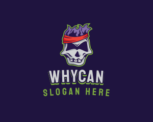 Scary - Athlete Skull Gaming logo design