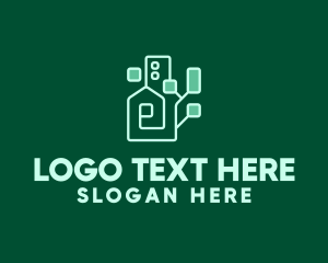 Technician - Housing Building Community logo design
