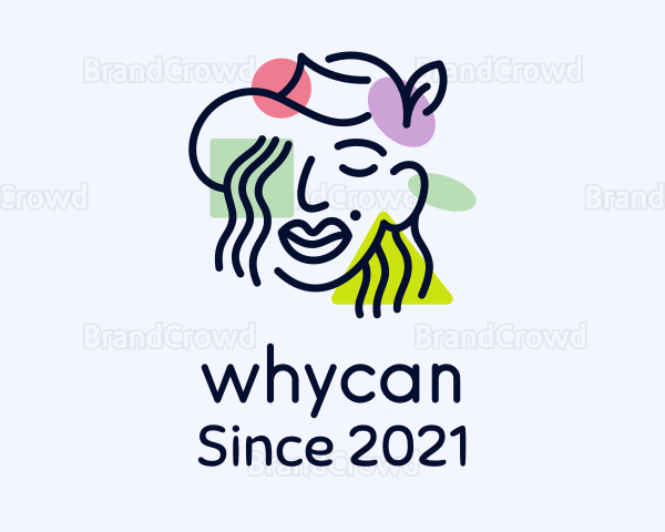 Artistic Woman Face Logo