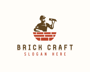 Brickwork - Mason Home Improvement Contractor logo design