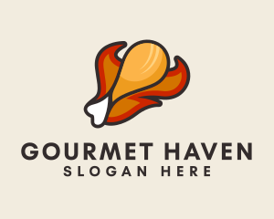 Fried Chicken Eatery  logo design