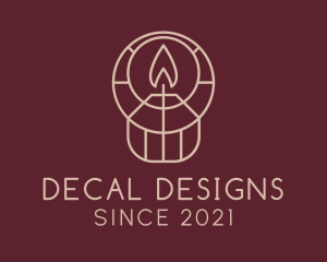 Interior Design Candle  logo design