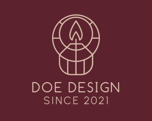 Interior Design Candle  logo design