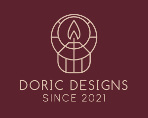 Interior Design Candle  logo design