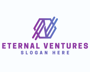 Startup Business Hexagon Letter N logo design