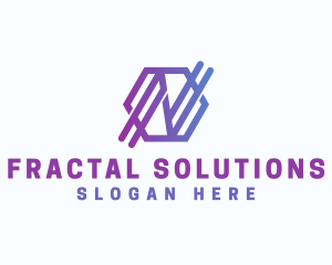 Startup Business Hexagon Letter N logo design