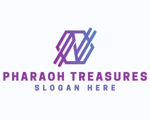 Startup Business Hexagon Letter N logo design