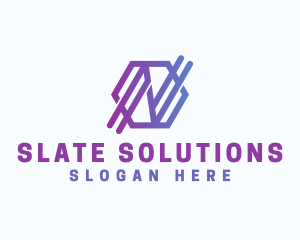 Startup Business Hexagon Letter N logo design