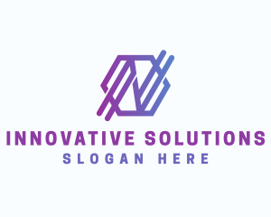 Startup - Startup Business Hexagon Letter N logo design