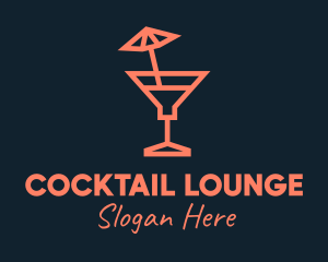 Minimalist Summer Cocktail  logo design