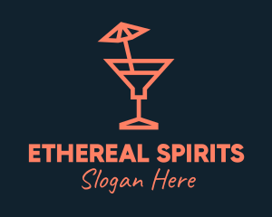 Spirits - Minimalist Summer Cocktail logo design