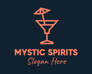 Minimalist Summer Cocktail  logo design