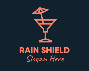 Minimalist Summer Cocktail  logo design