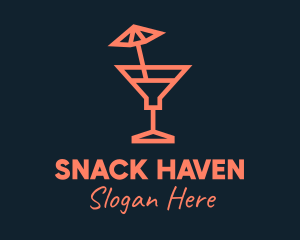 Minimalist Summer Cocktail  logo design