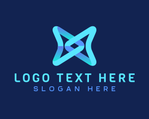 Social Media - Gray Infinity Arrow logo design