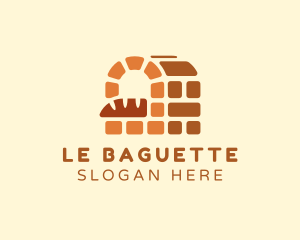 Baguette - Brick Oven Bread Baking logo design