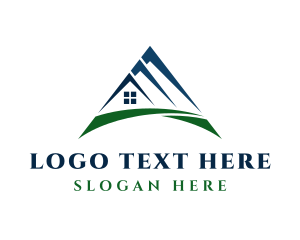 Roofing - Residential House Structure logo design