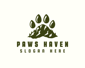 Paw Mountain Adventure logo design