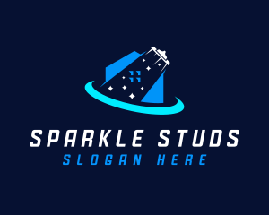 Sparkling Window Wiper logo design