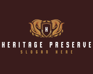 Premium Horse Shield  logo design