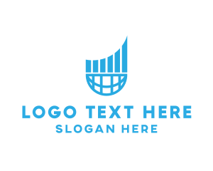 Export - Global Sales Growth logo design